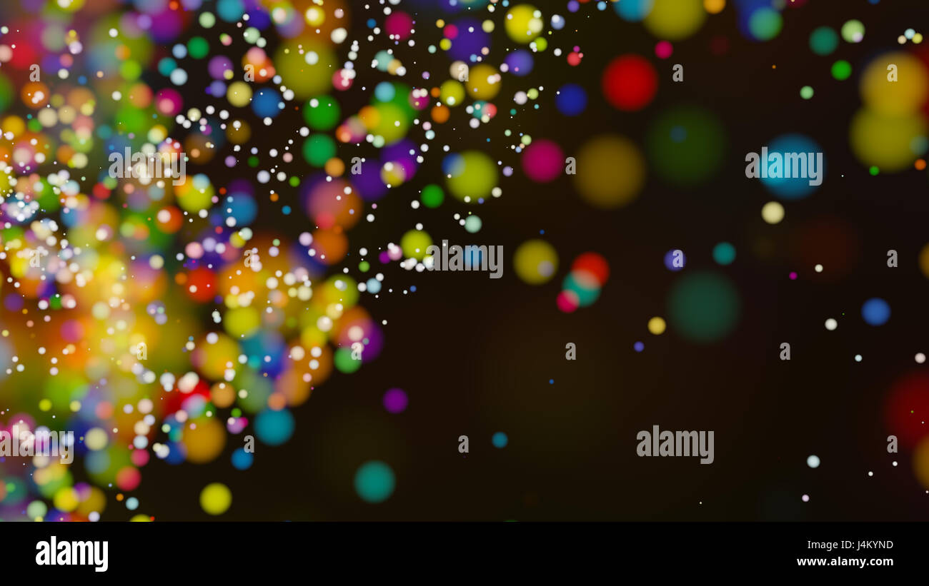 Beautiful colorful bokeh blurred background with defocused lights Stock ...