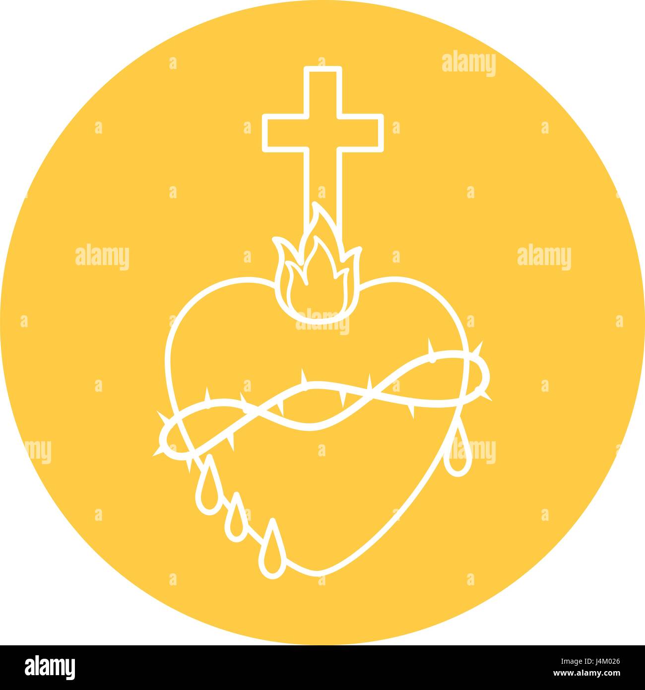 sacred heart icon Stock Vector Image & Art - Alamy