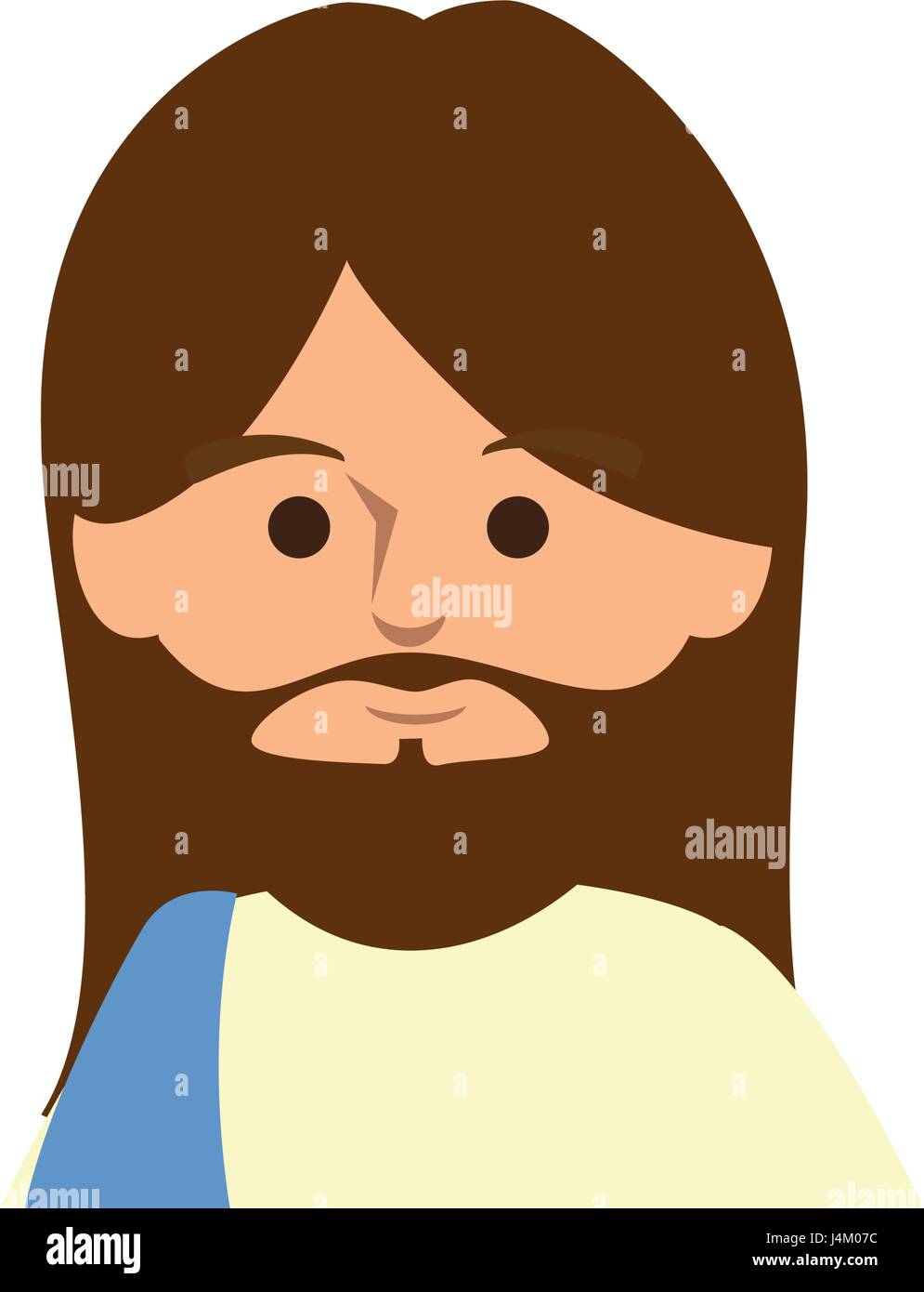 Jesuschrist face cartoon Stock Vector Image & Art - Alamy