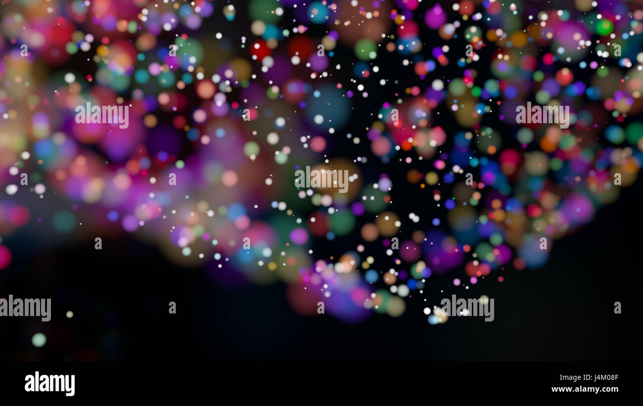 Beautiful colorful bokeh blurred background with defocused lights Stock ...