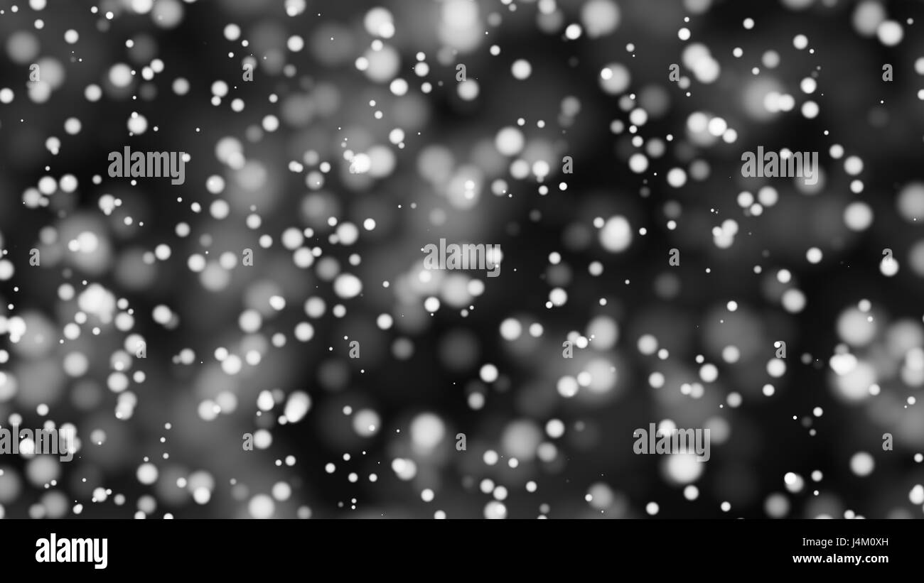 Beautiful monochrome bokeh blurred background with defocused lights ...