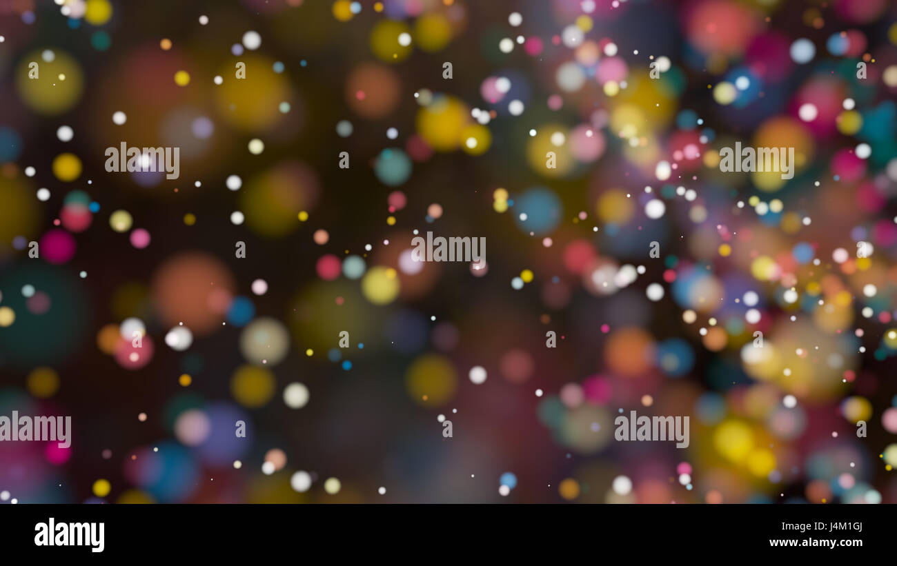 Beautiful colorful bokeh blurred background with defocused lights Stock ...