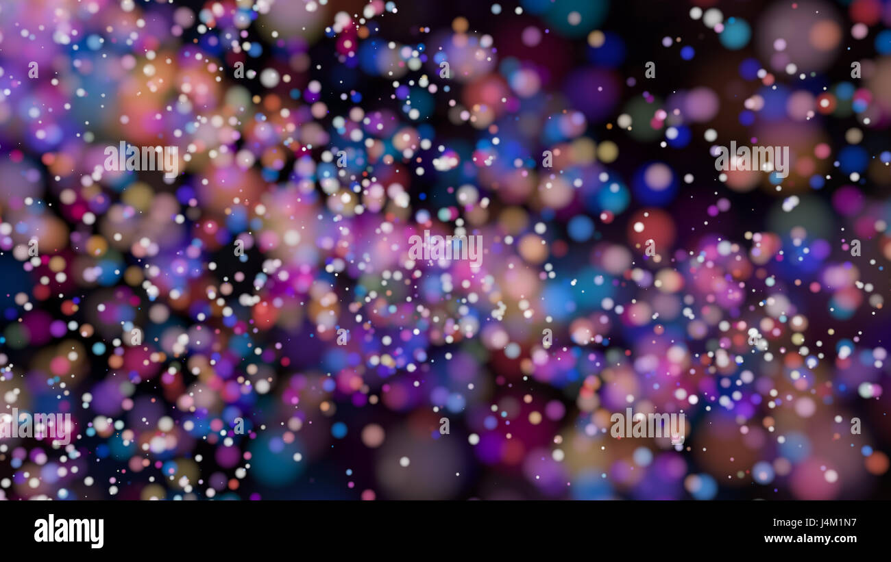Beautiful colorful bokeh blurred background with defocused lights Stock ...