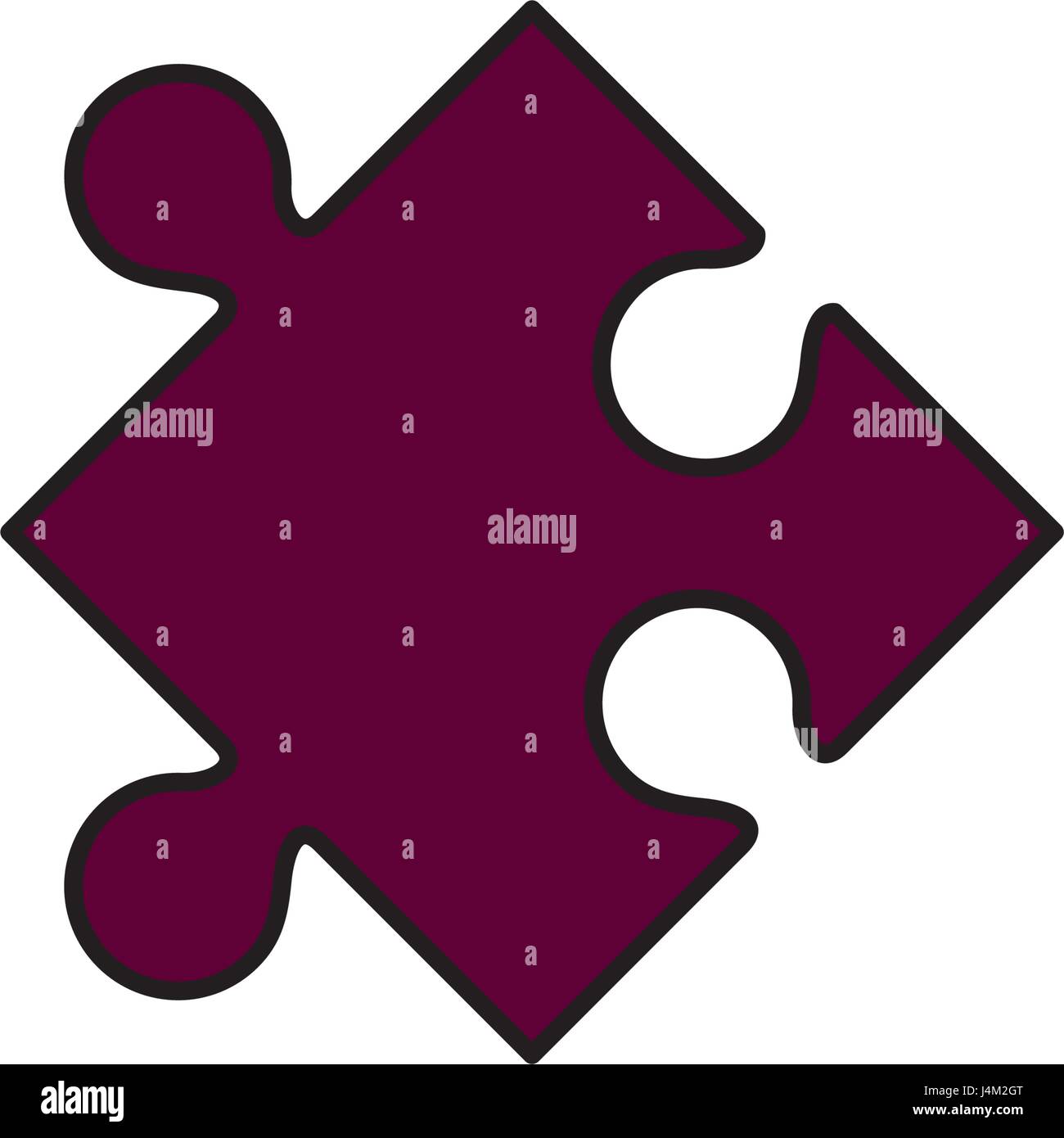 Puzzle Piece Symbol Stock Vector Image Art Alamy