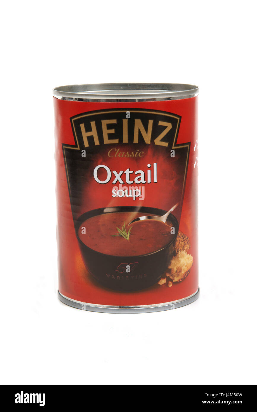 Heinz Oxtail Soup one of the many thousands of products produced by H. J. Heinz Company Stock Photo