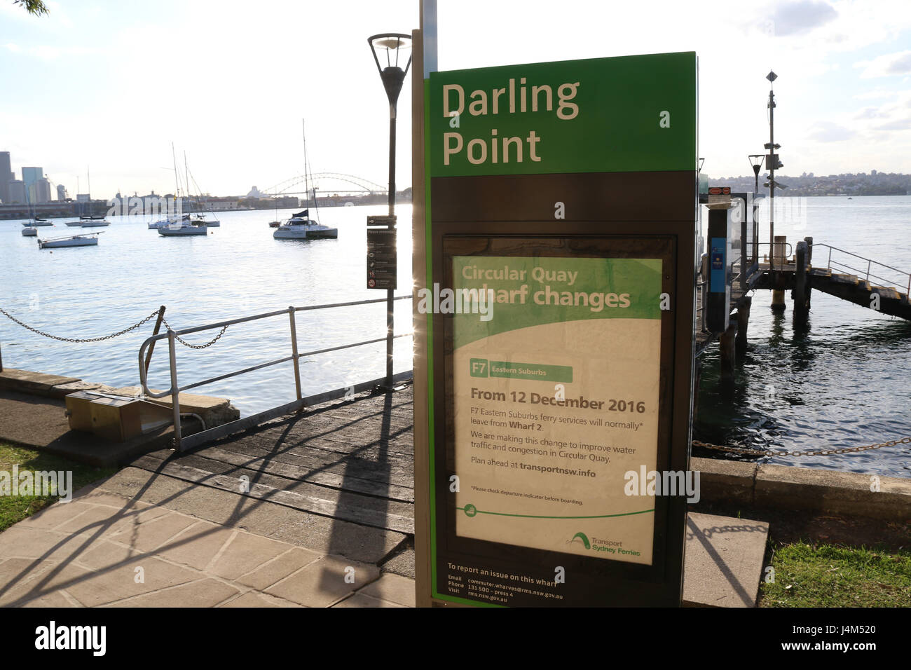 Darling Point ferry wharf in Sydney, Australia Stock Photo Alamy