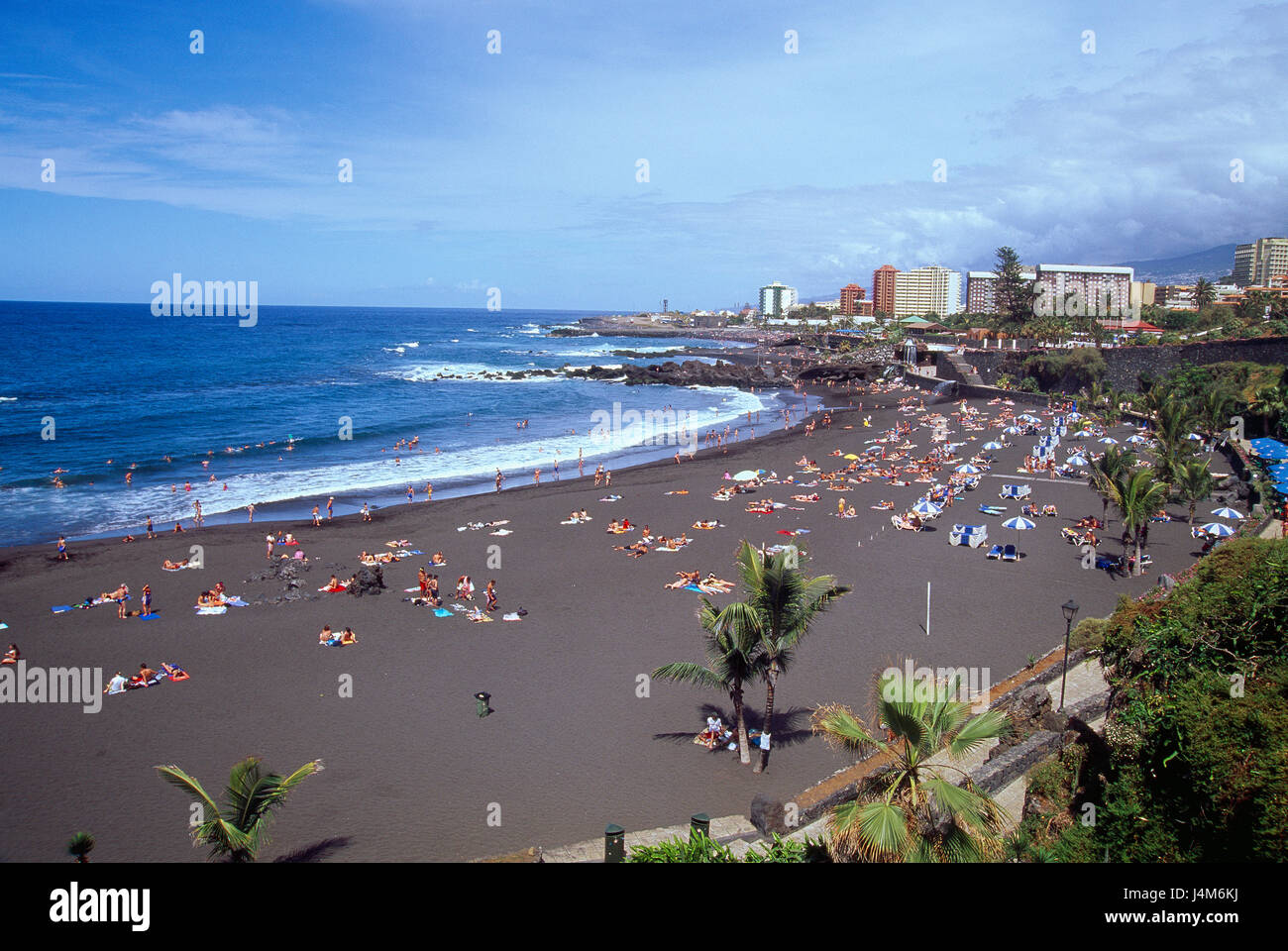 Jardin beach. Puerto de la Cruz, Tenerife island, Canary Islands, Spain. Stock Photo