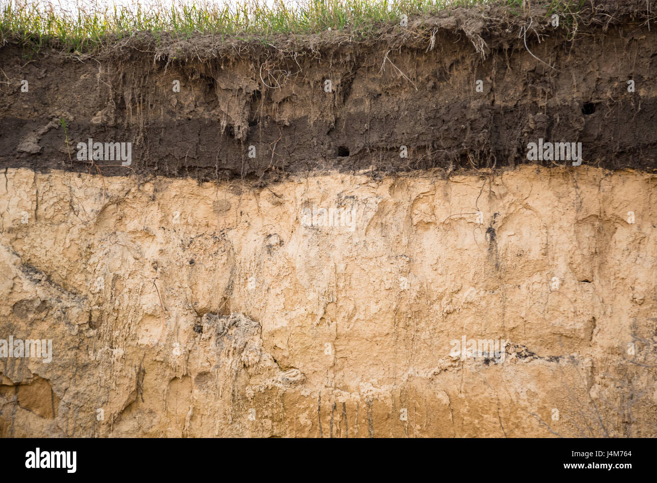 The layers of the earth in a clay pit Stock Photo Alamy