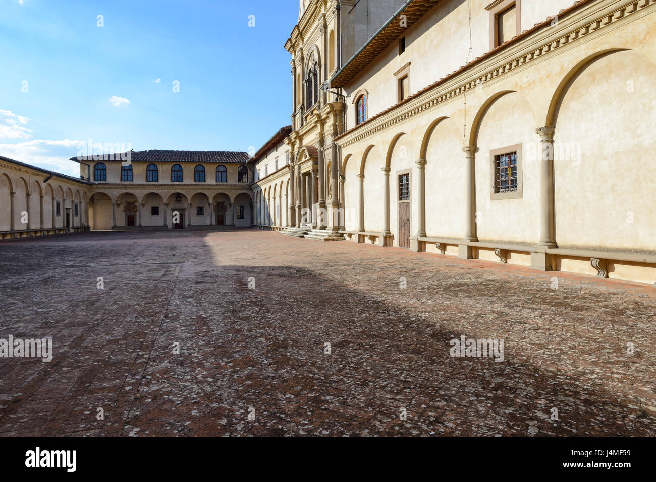 Florence Charterhouse, Certosa di Firenze or Certosa del Galluzzo is a charterhouse, or Carthusian monastery, located in the Florence suburb of Galluz Stock Photo