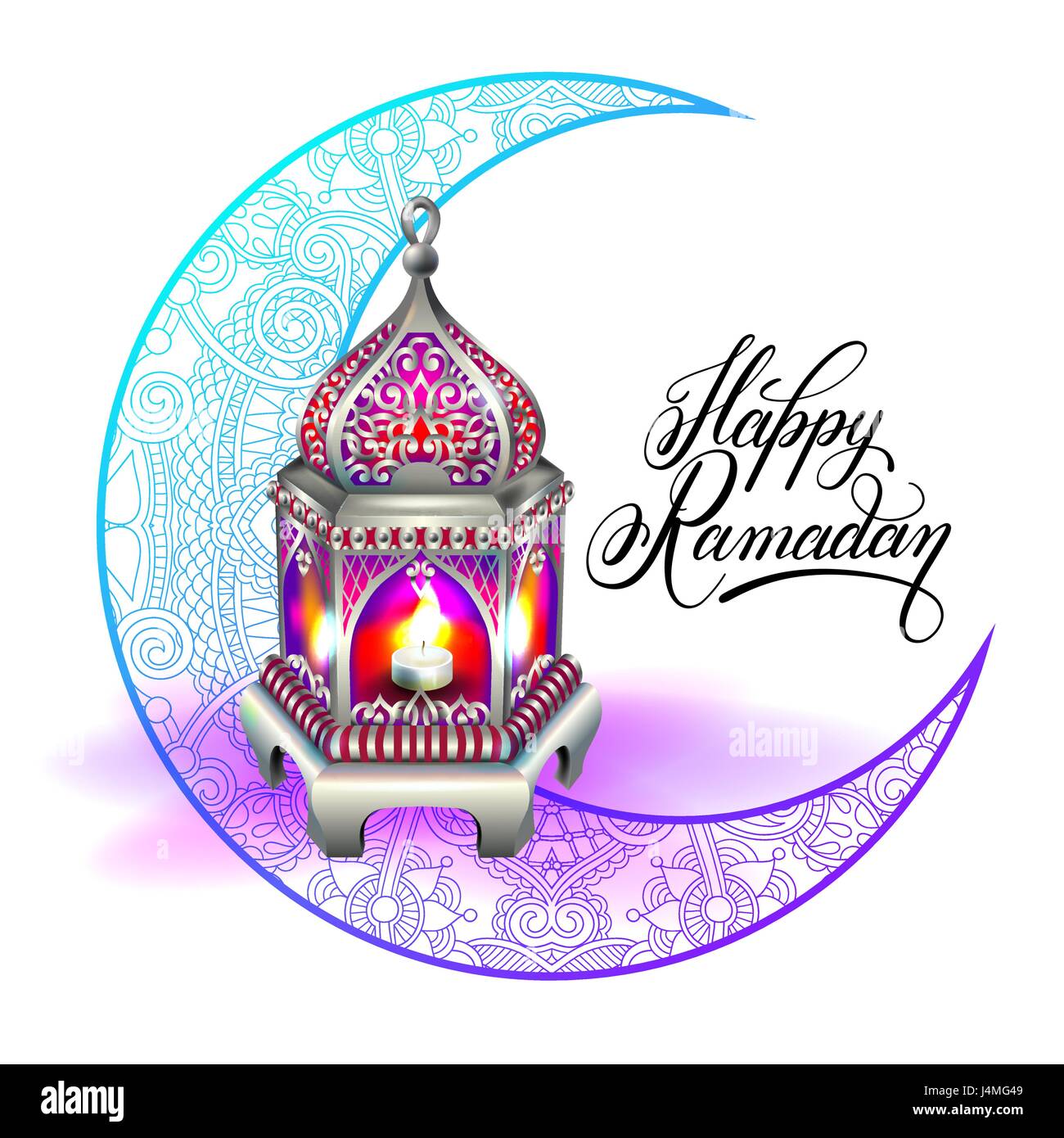 Happy Ramadan design for greeting card Stock Vector Image & Art - Alamy