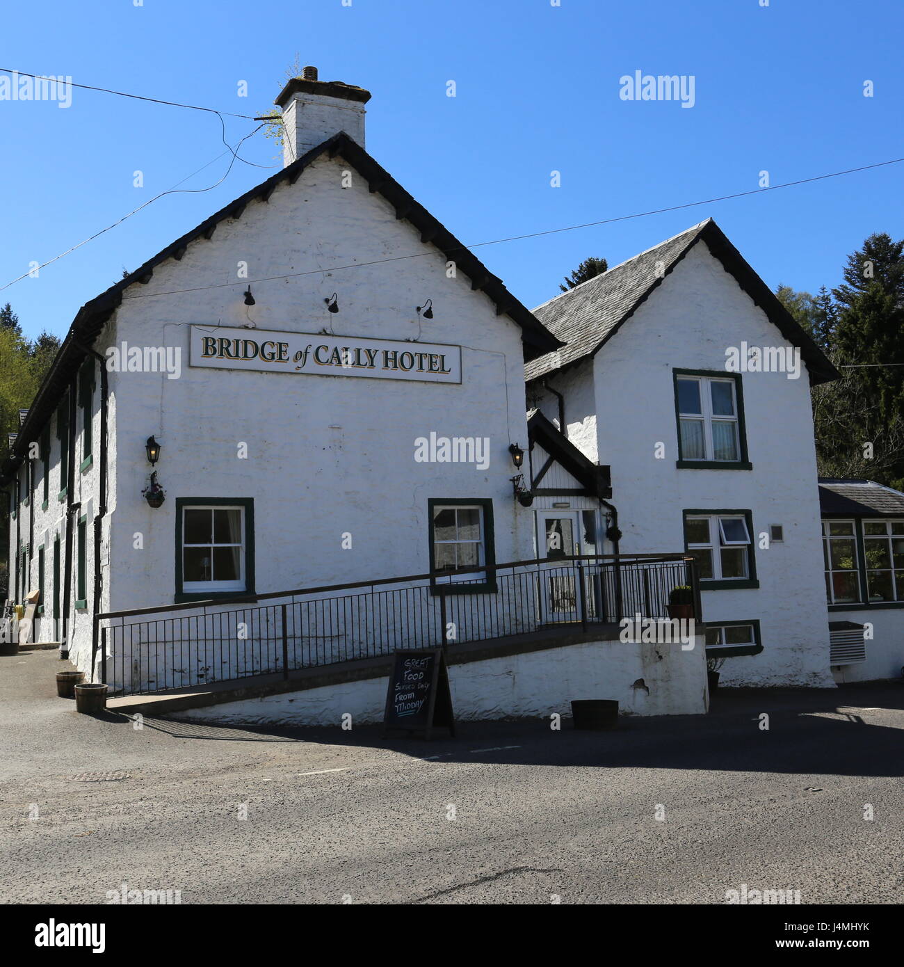 Bridge of Cally Hotel Scotland May 2017 Stock Photo Alamy