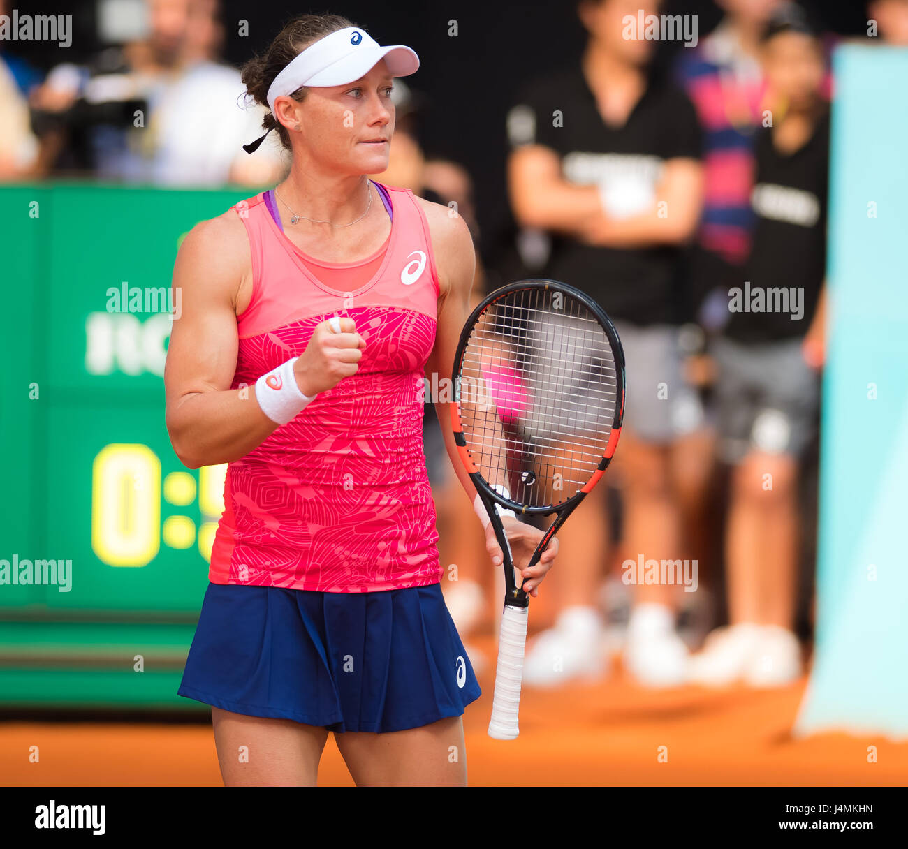 MADRID, SPAIN - MAY 10 : Samantha Stosur at the 2017 Mutua Madrid Open WTA Premier Mandatory tennis tournament Stock Photo