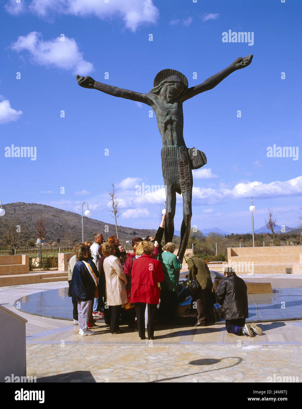 BosniaHerzegovina, Medjugorje, JesusStatue, pilgrim Europe, Southeast