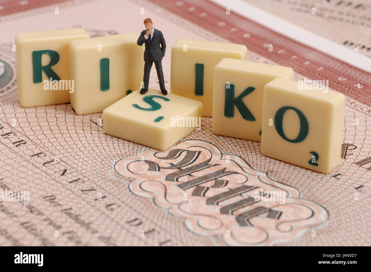 Stock, letter, risk, character, icon, money, investment, attachment