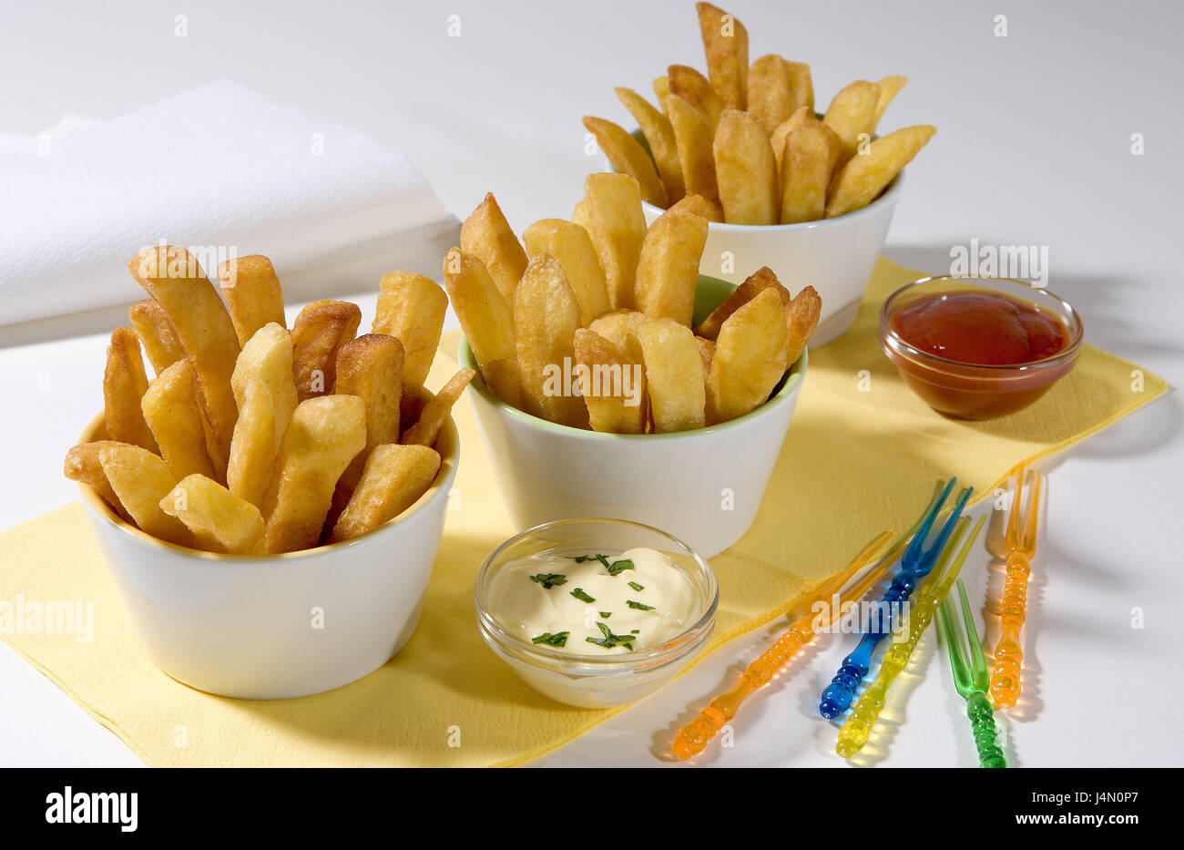 Chips, ketchup, remoulade, Food, fast food, snack, intermeal, potato