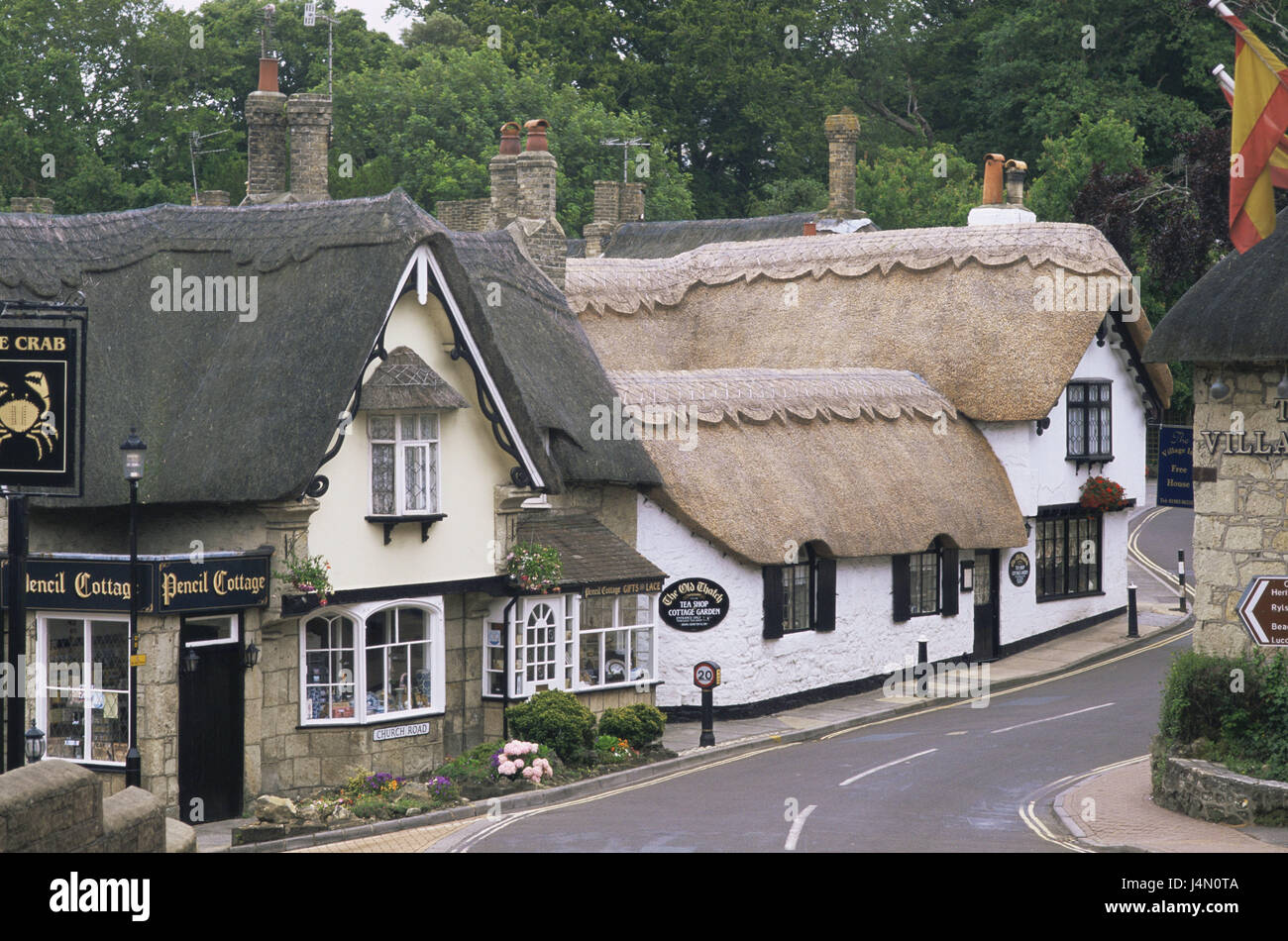 Great Britain, England, Isle of Wight, Shanklin, residential houses