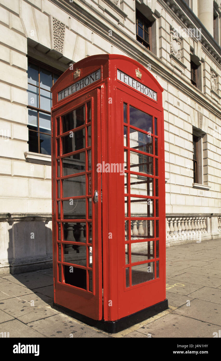 Great Britain, England, London, telephone boxes, red, capital, phone, phone  small house, call up, telephone, pay phone, publicly, telephones speaker,  typically, icons, tourism, city travel, place of interest, deserted, travel  destination Stock