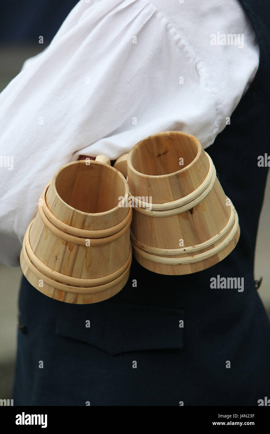Estonia, Tallinn, Old Town, festival with traditional costumes, man