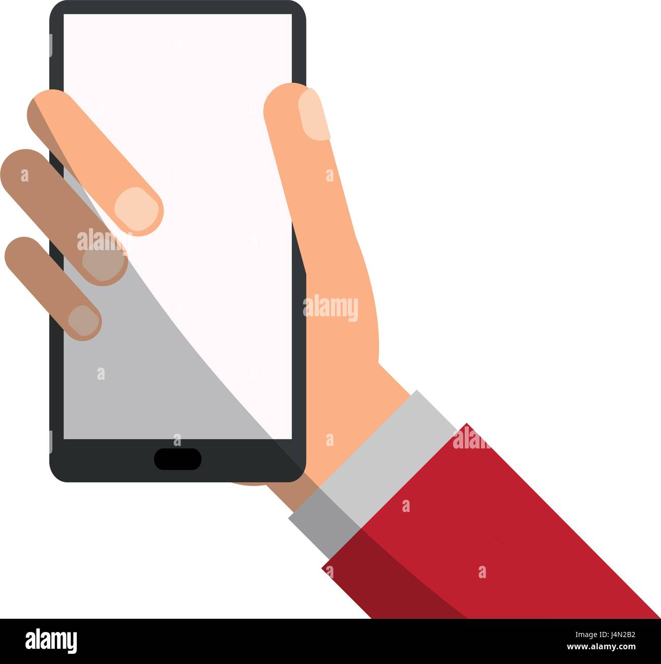 hand holding smartphone icon image Stock Vector Image & Art - Alamy