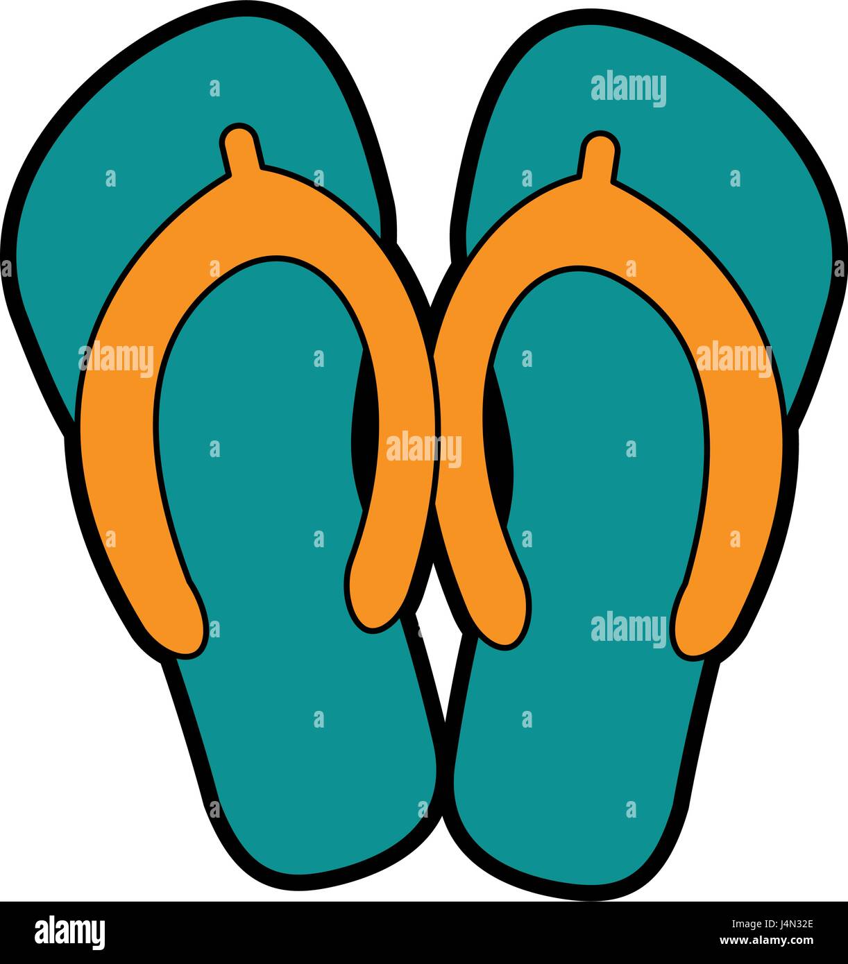 flip flops icon image Stock Vector Image & Art - Alamy
