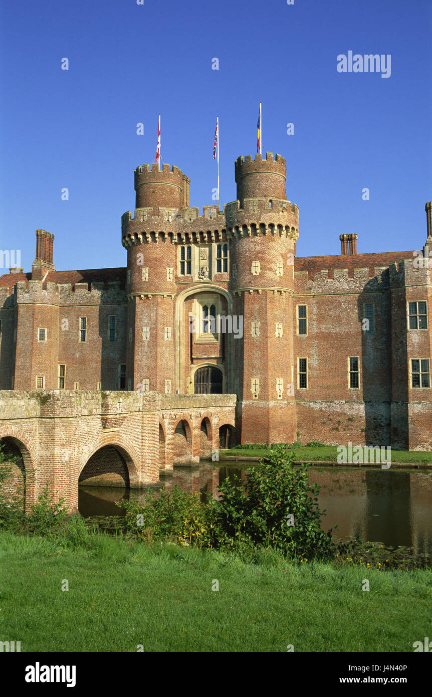 Great Britain, England, Sussex, Herstmonceux Castle, detail, input, Stock Photo
