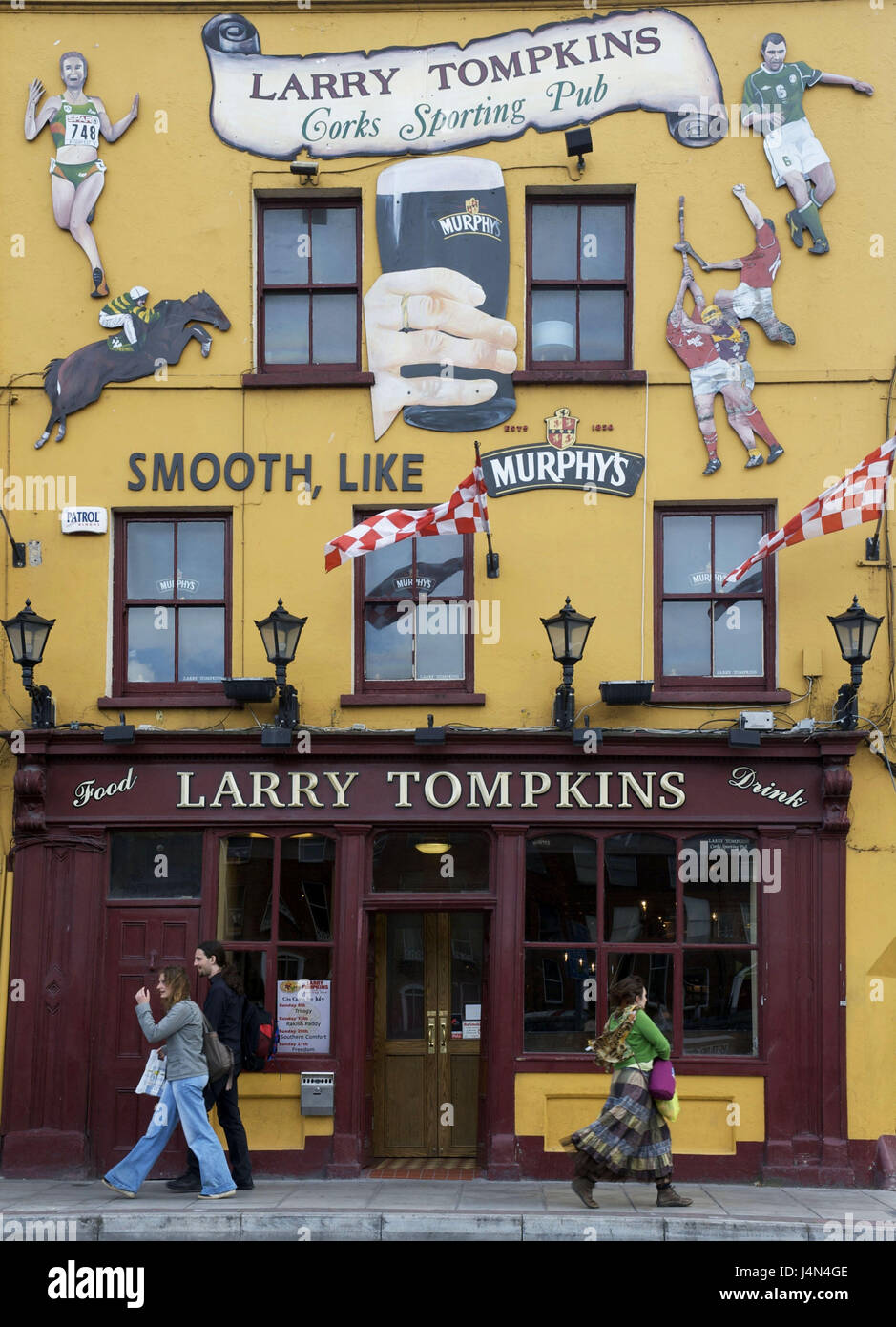 Ireland, Munster, Cork county, Cork, Larry Tompkins Pub, bar, Stock Photo