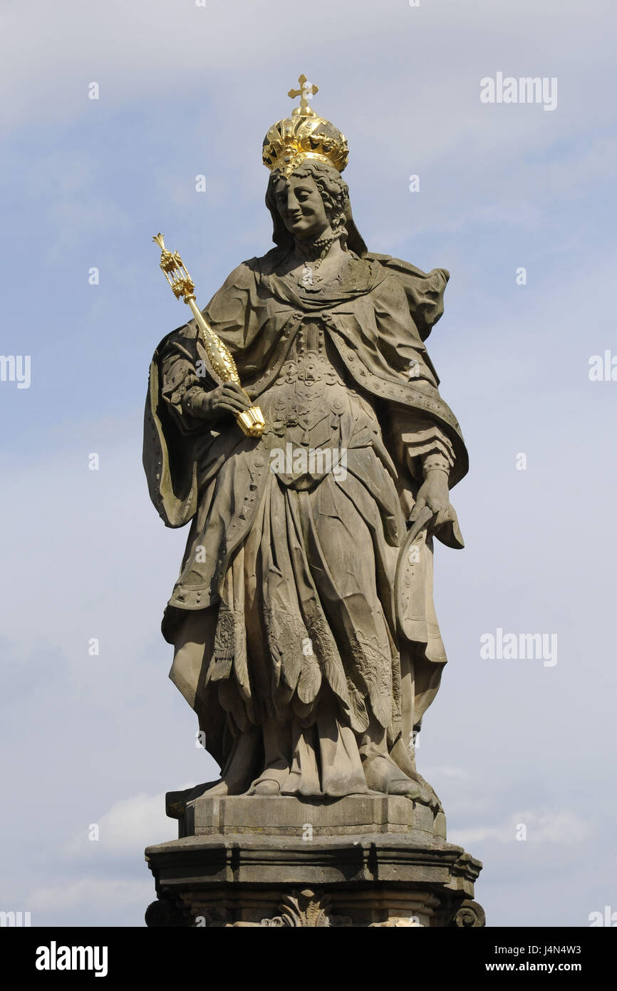 Germany, Bavaria, Franconia, Bamberg, saint's statue, Kunigunde Stock Photo Alamy