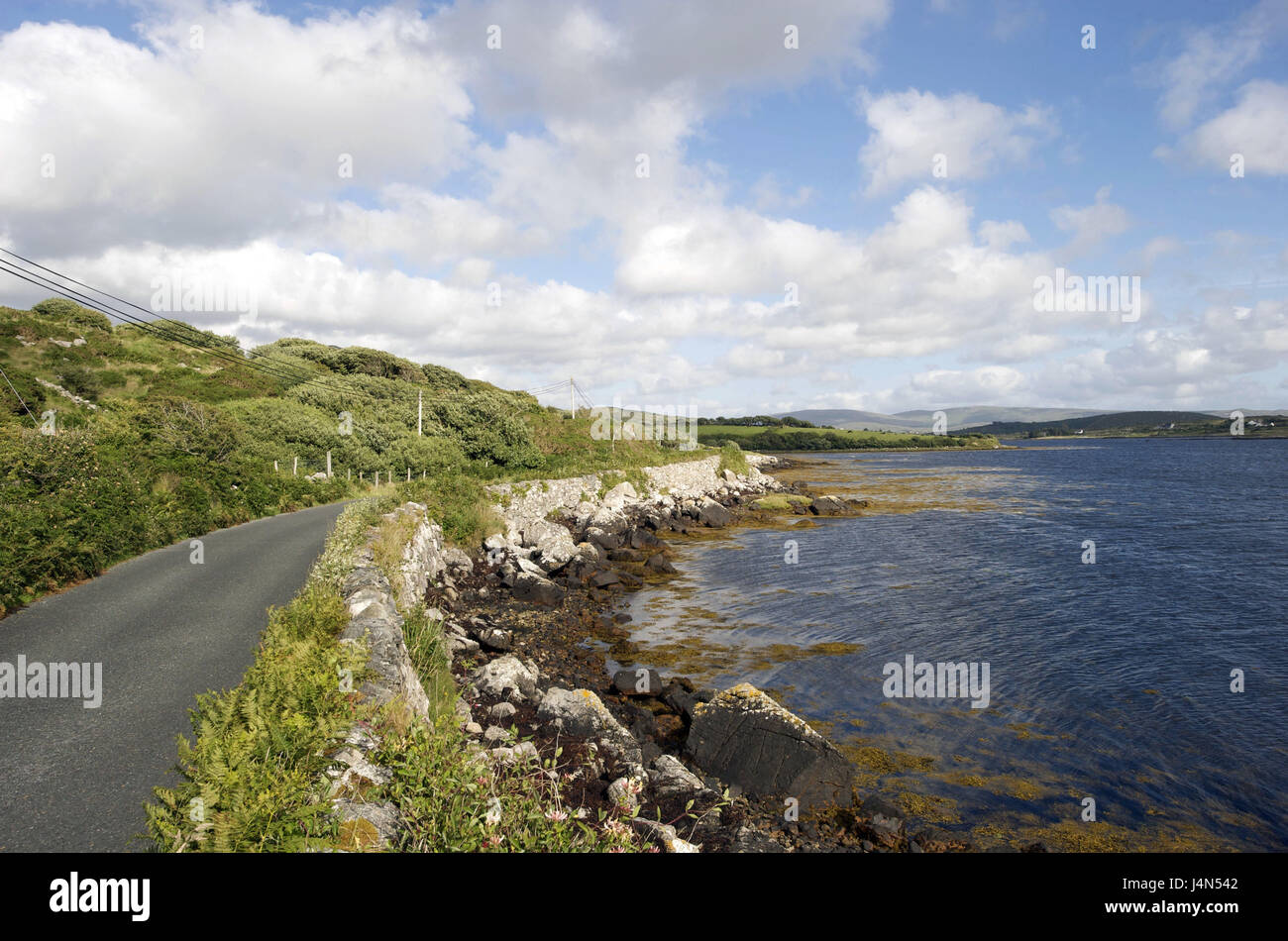 Ireland, Connacht, Connemara, county Galway, Küstenstrasse, Stock Photo