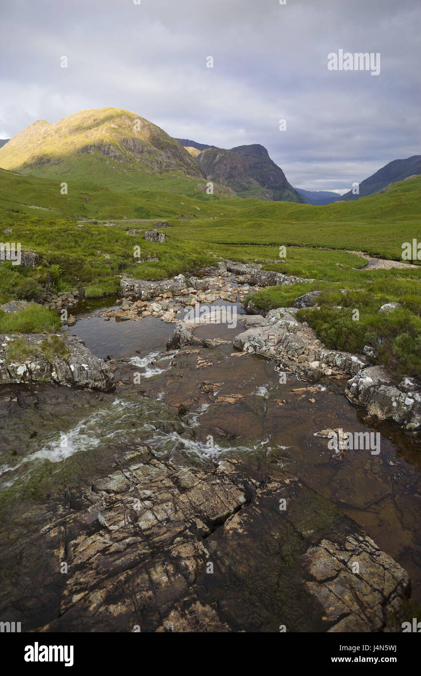 Great Britain, Scotland, Highland region, Glen Coe, Stock Photo