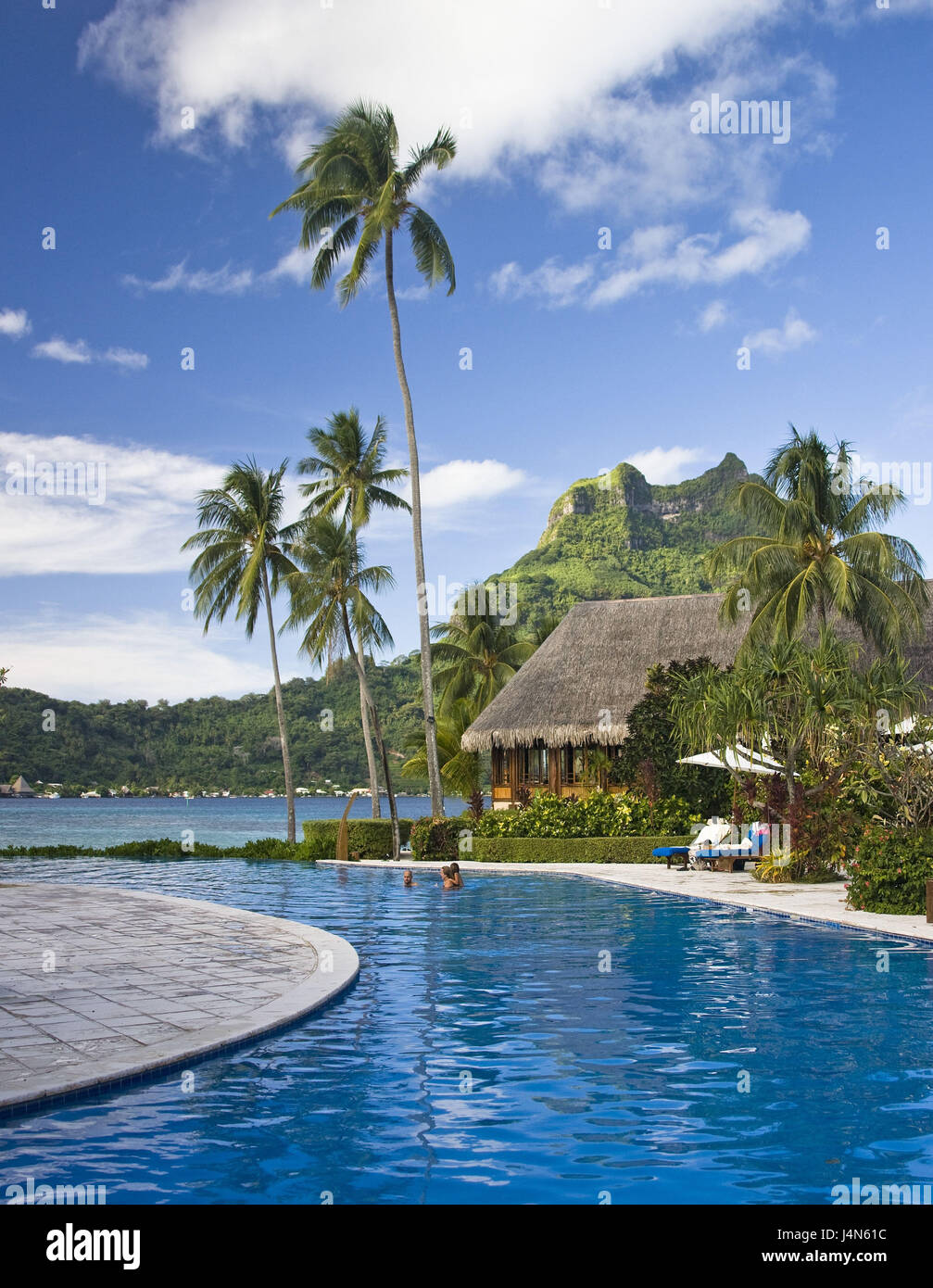 French Polynesia, Bora Bora, Bora Bora Lagoon Resort, Stock Photo