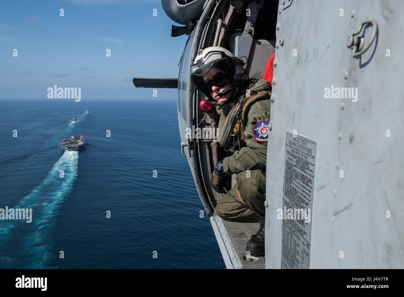 Us Navy Helicopter Aircrewman In Hi Res Stock Photography And Images