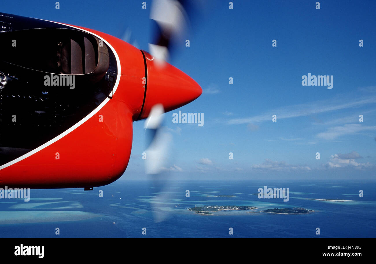 Aerial shots, the Maldives, Stock Photo