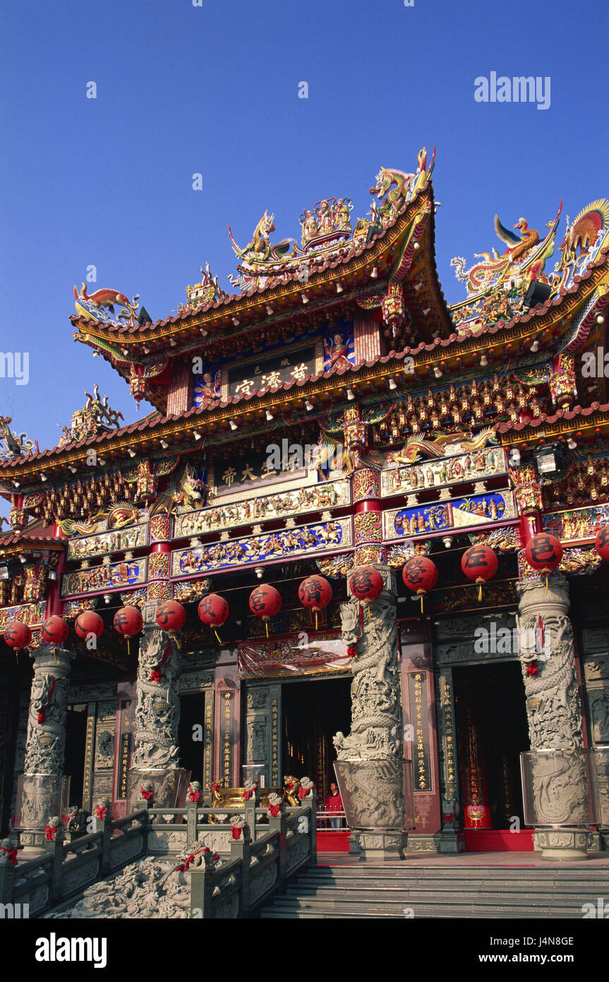 Taiwan Kaohsiung Shuen Sanzi Ten Temple Detail Asia