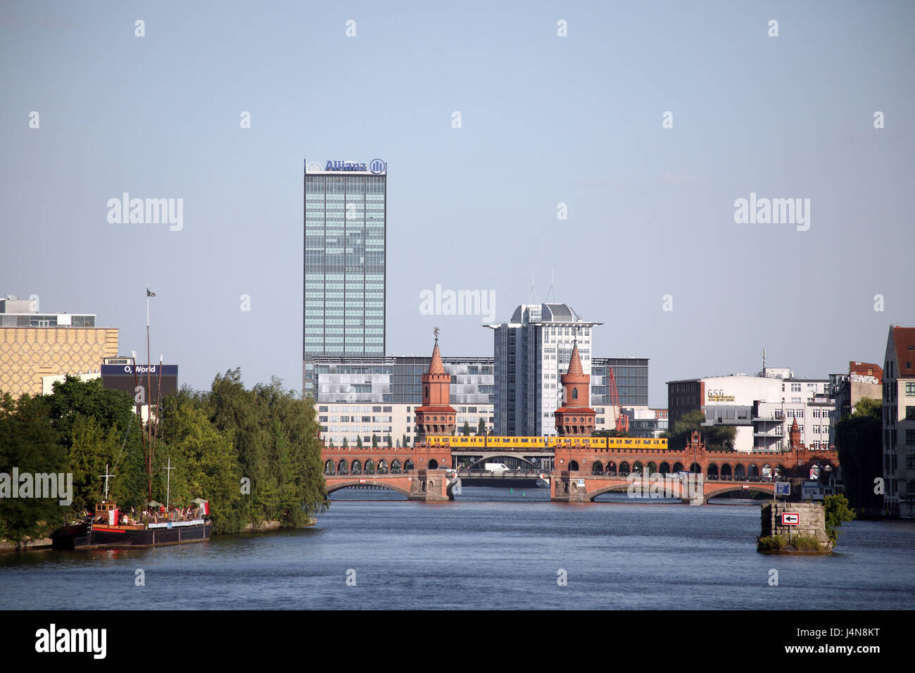 Germany, Berlin, upper tree bridge, alliance building, Stock Photo