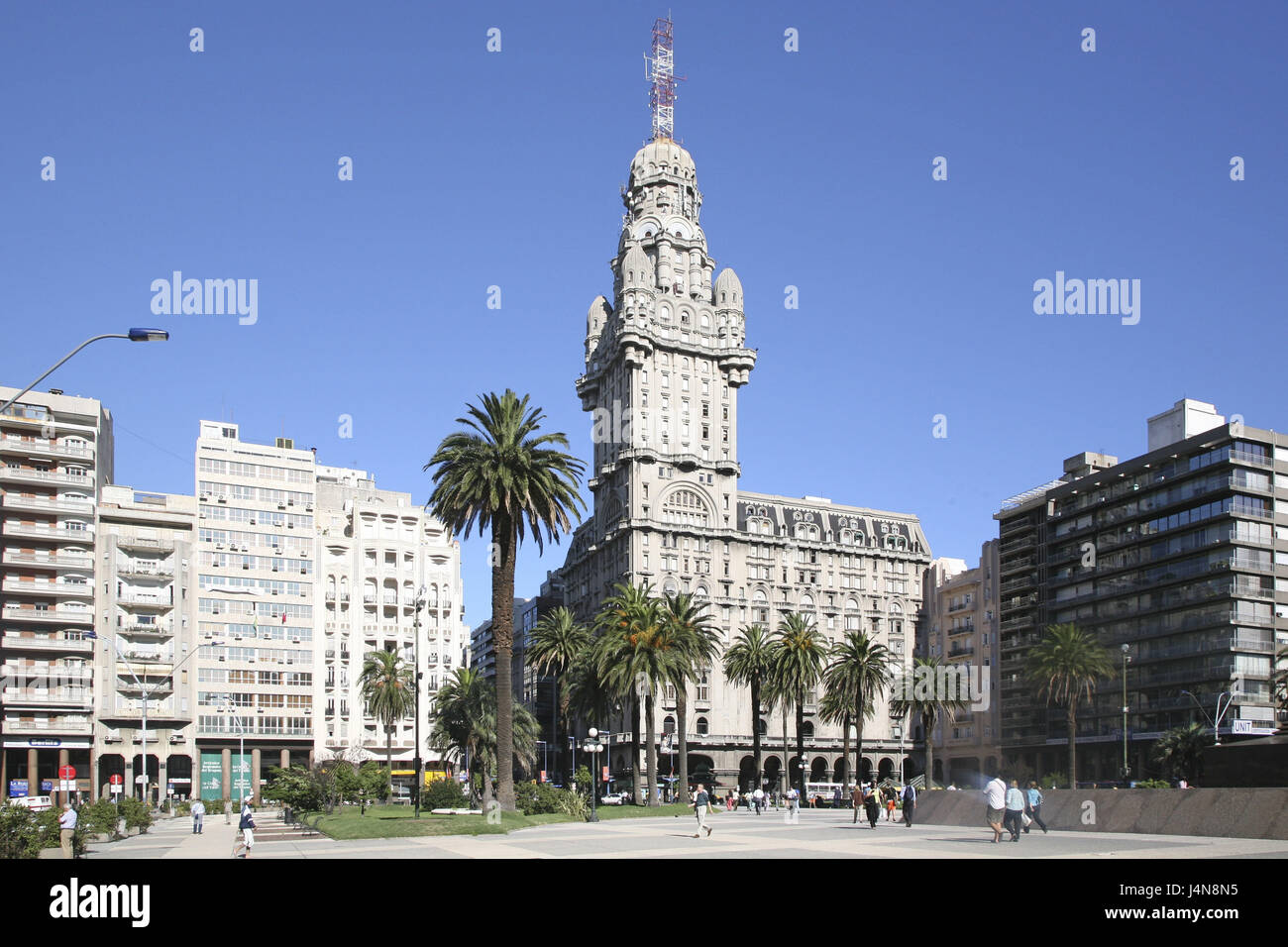 South America, Uruguay, Montevideo, Palacio Salvo, Stock Photo