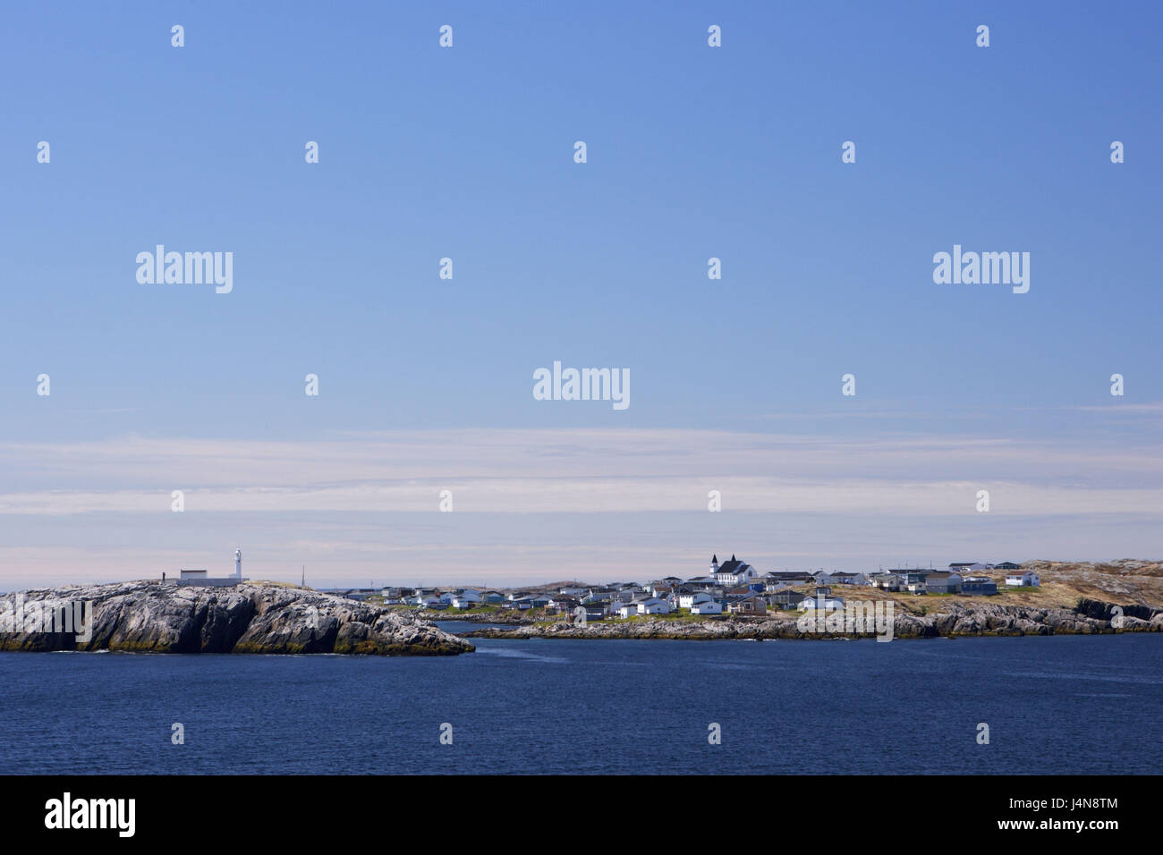 Canada, Newfoundland, port aux Basques, town view, coast, sea Stock