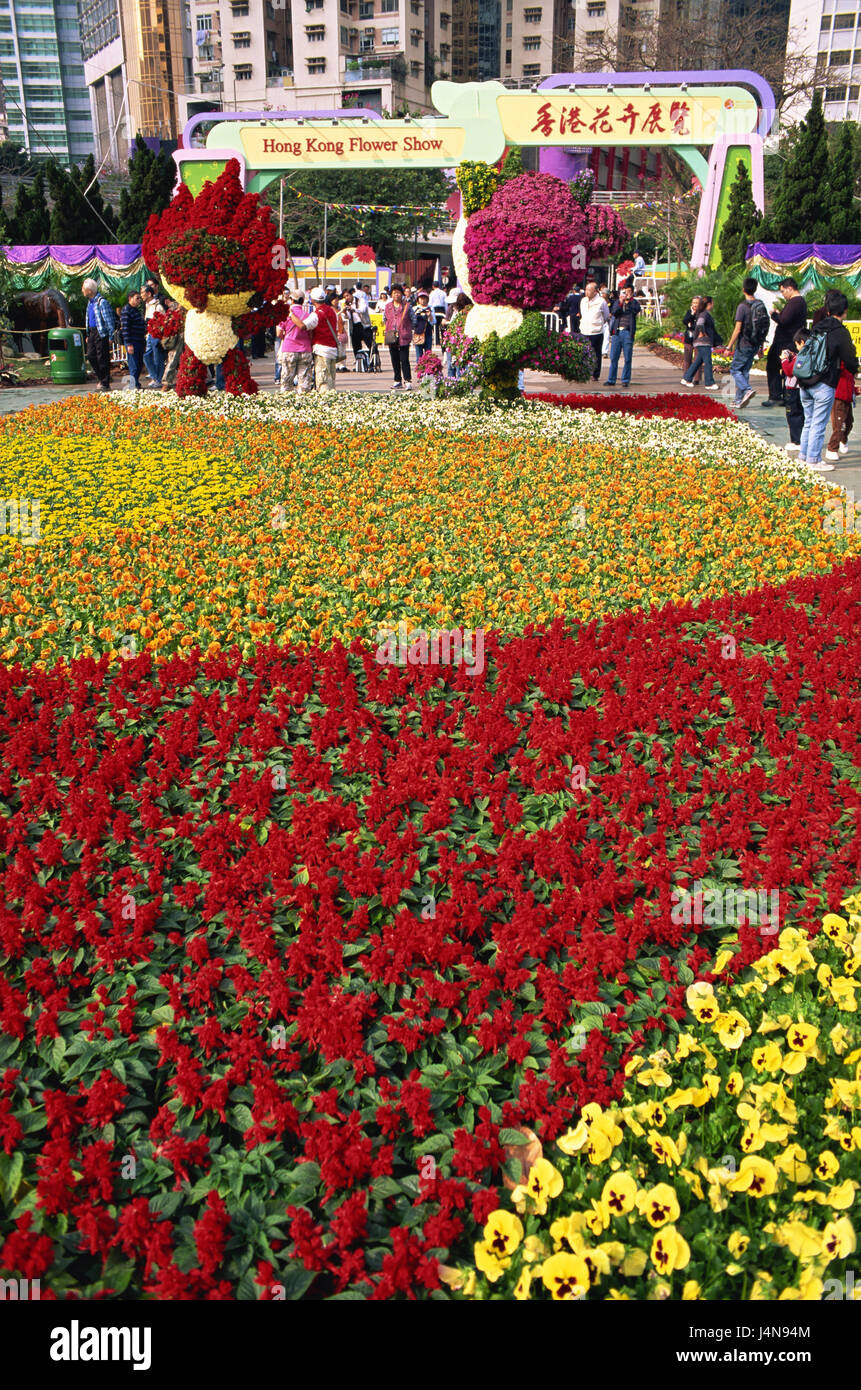 China, Hong Kong, Causeway Bay, 'Hong Kong of Flower Show', Asia, town