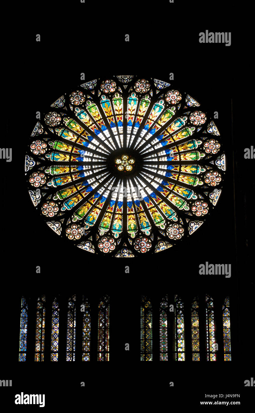 Rose window of the strasbourg cathedral hi-res stock photography and ...