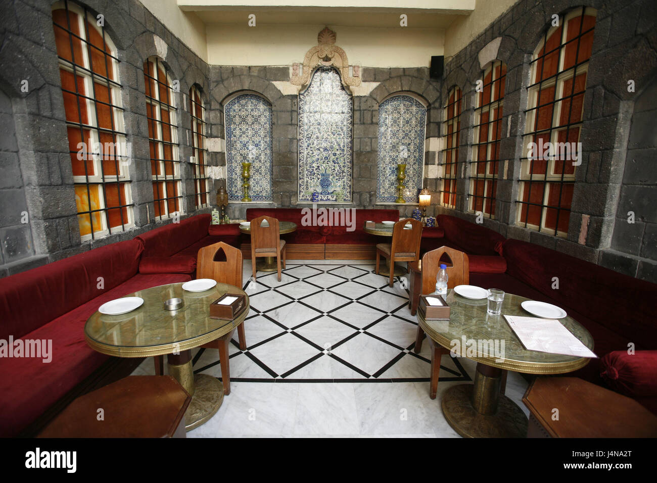 Syria, Damascus, Old Town, Souq, cafe, bazaar, Palace, café, tea bar