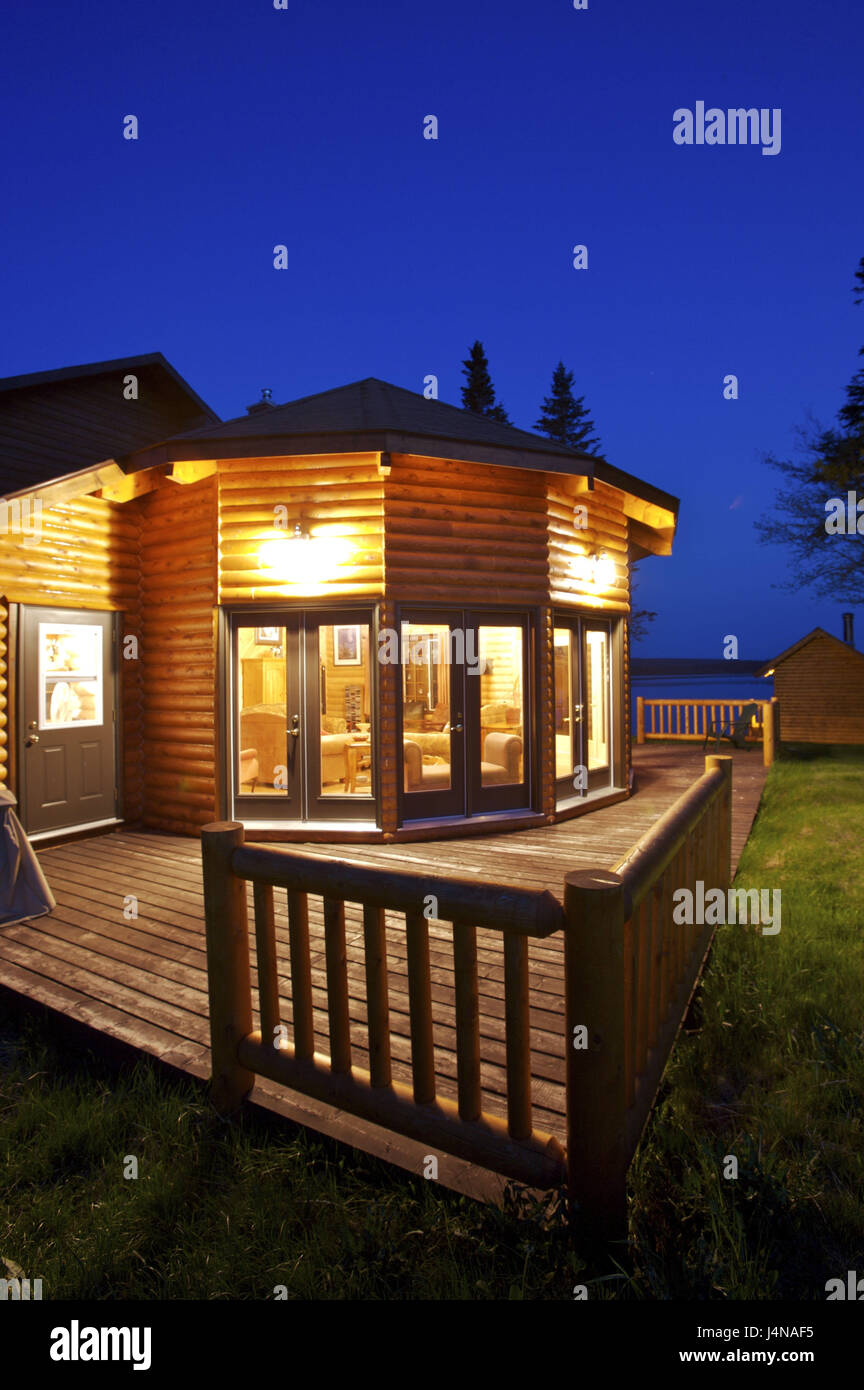 Canada, Newfoundland, the Main Brook, Tuckamore lodge, detail, lighting