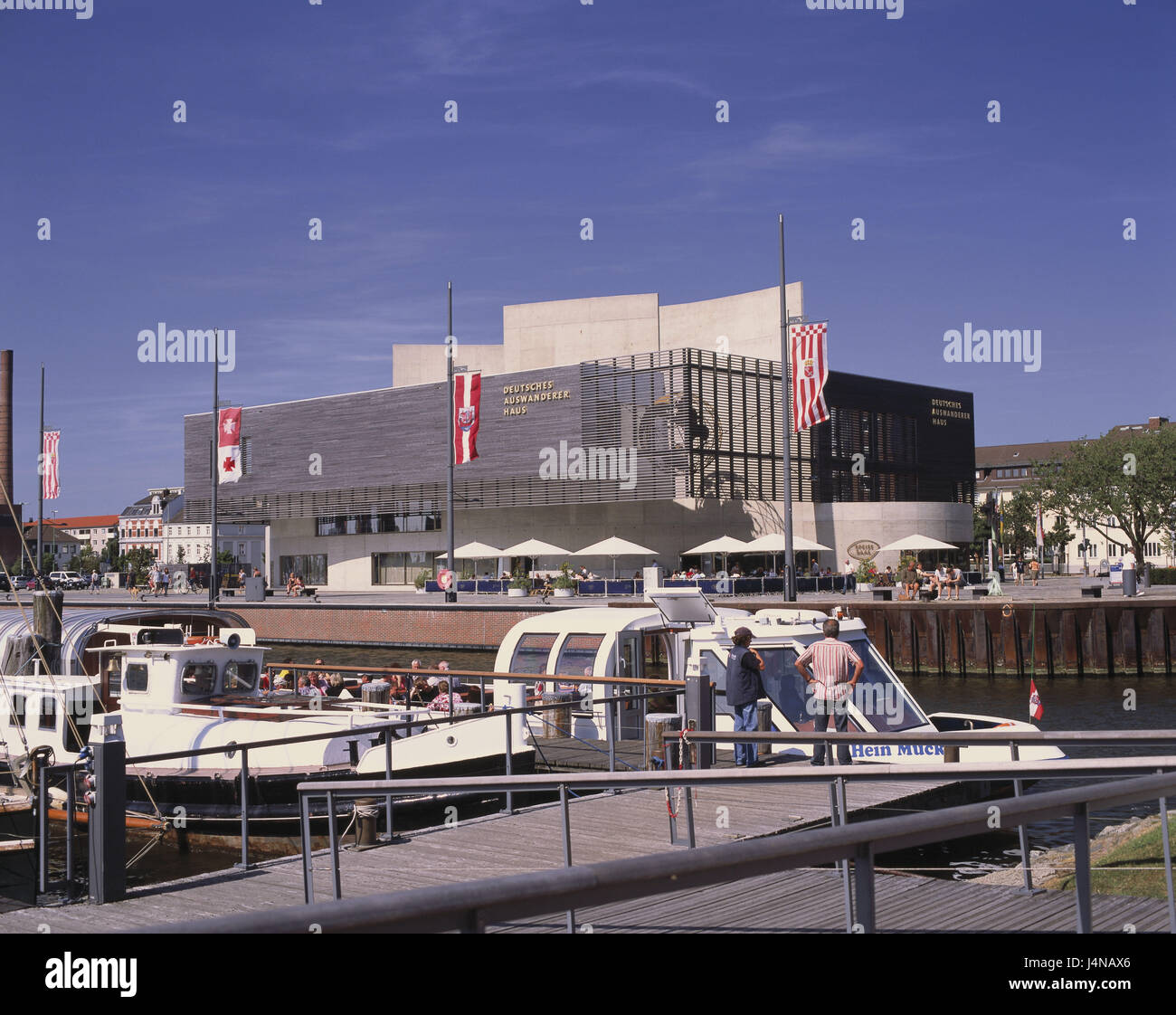 Germany, Bremerhaven, museum, German emigrant's house, harbour, boats