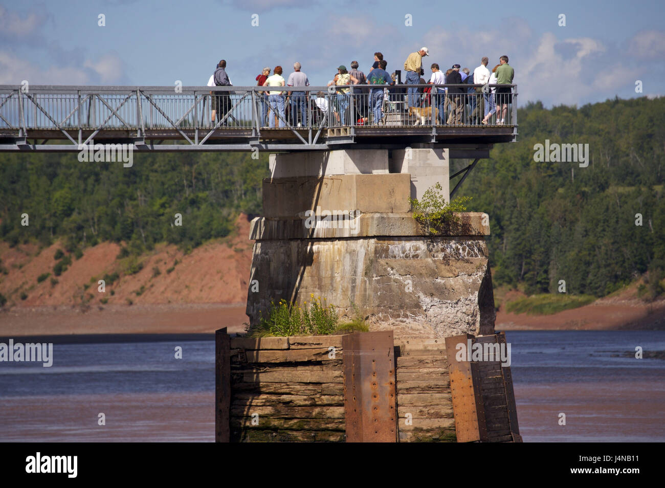 Platform, tourist, Shubenacadie River, South Maitland, Cobequid Bay