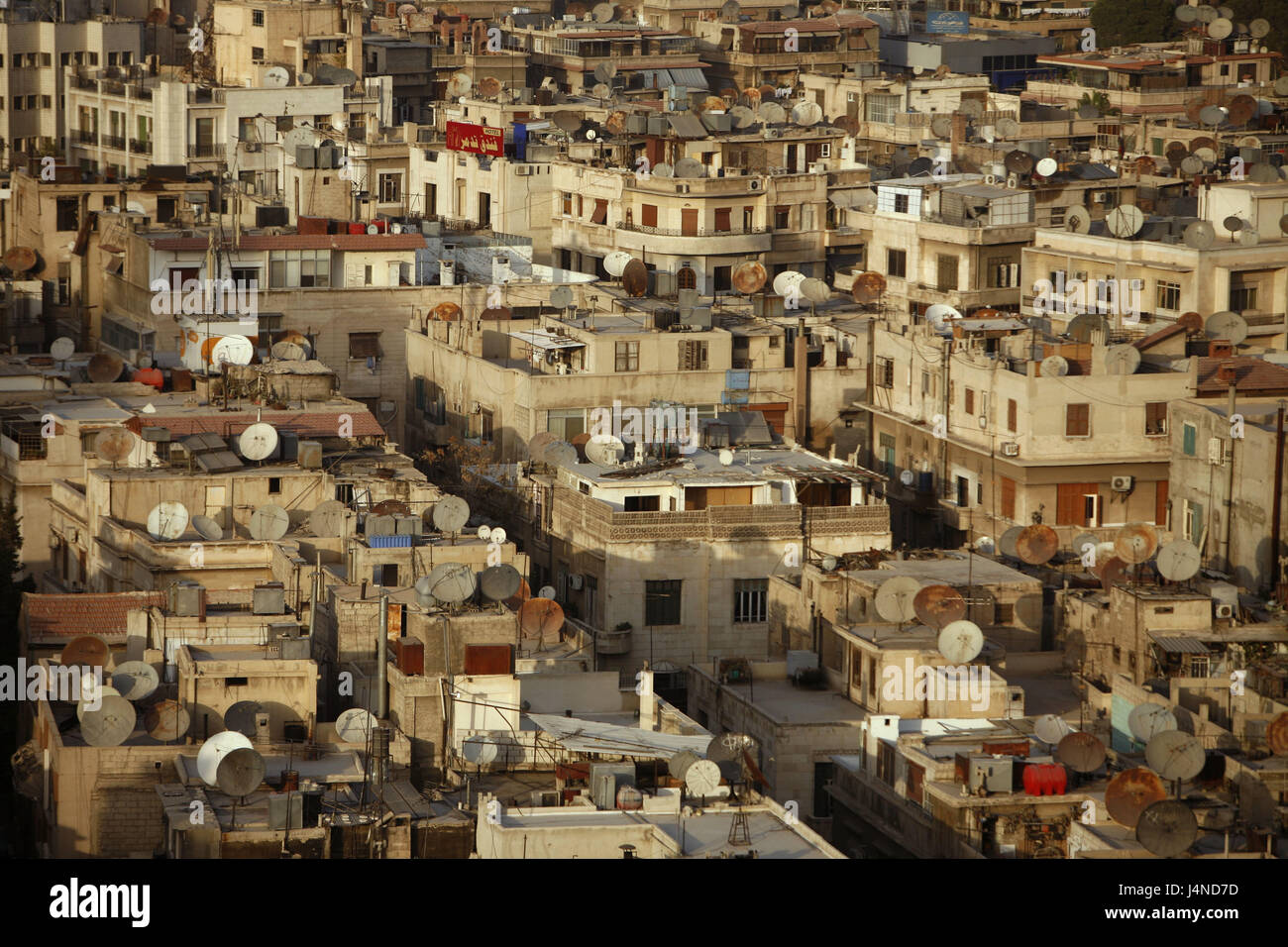 Syria, Damascus, town view, Neustadt, residential houses, satellite