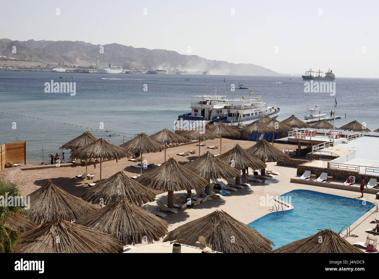 The Middle East, Jordan, Aqaba, the Red Sea, holiday's hotel, swimming