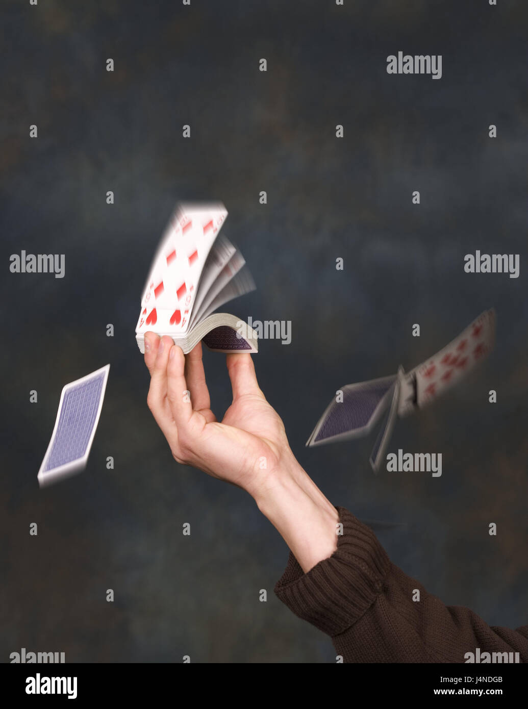 Playing cards, hand, card trick, blur, detail, cards, card game, game, person, card player