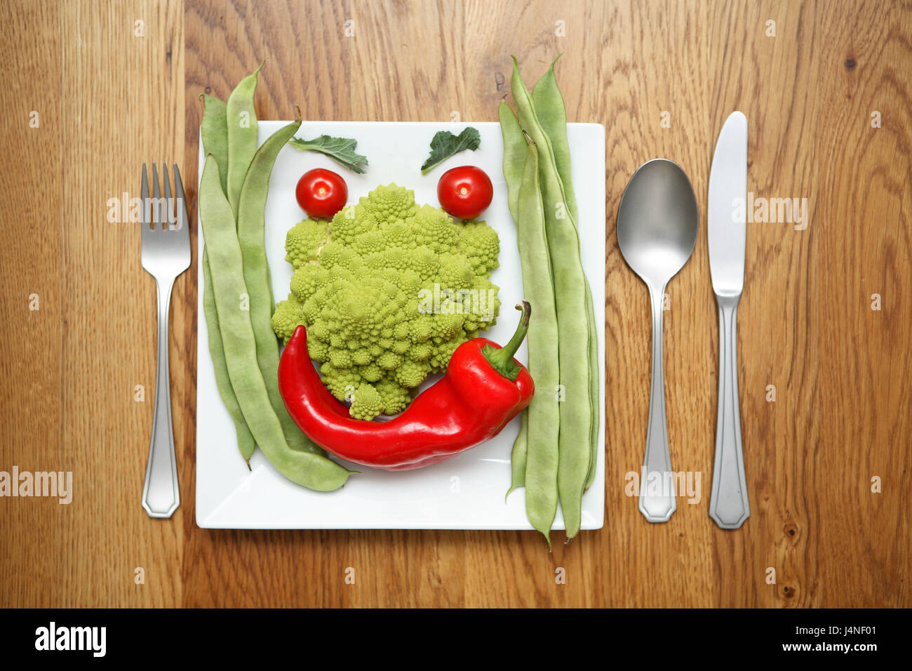 Plate, instruments, vegetables, raw, array, look, Stock Photo