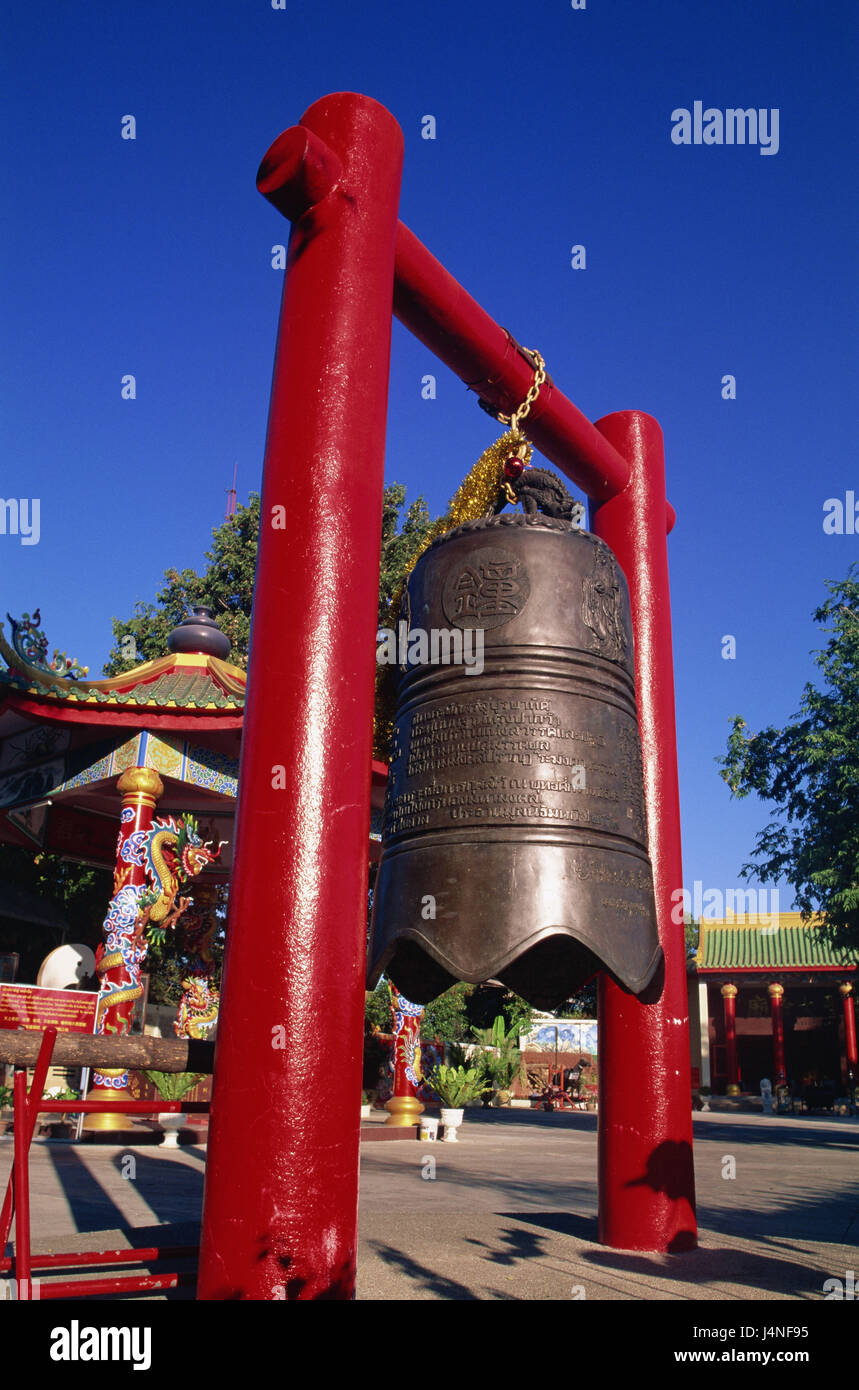 Thailand, Pattaya, Big Buddha Hill, Chinesisch-konfuzianische bell, Stock Photo