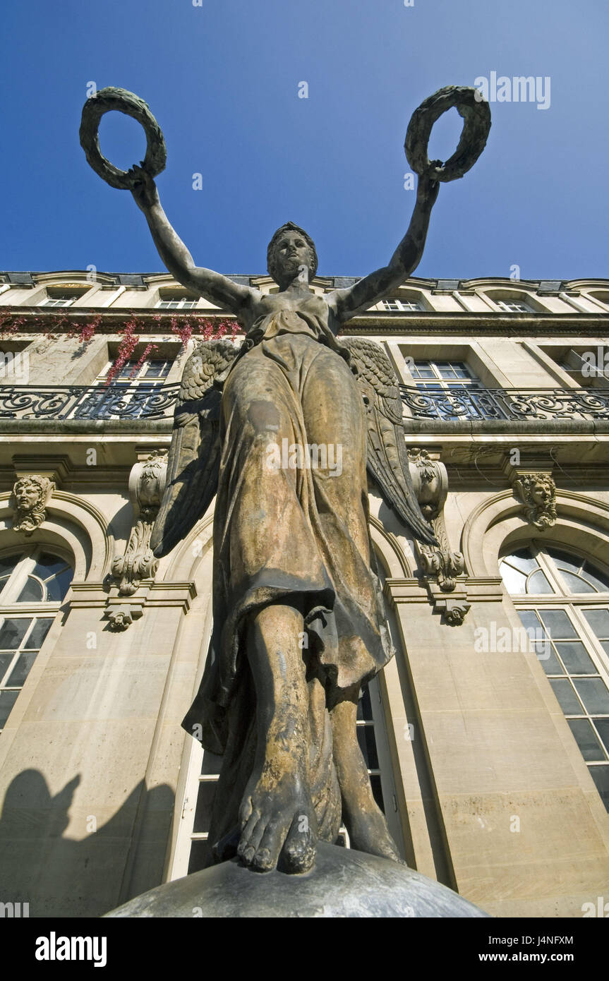 France, Paris, Musee Carnavalet, victory angel, Stock Photo