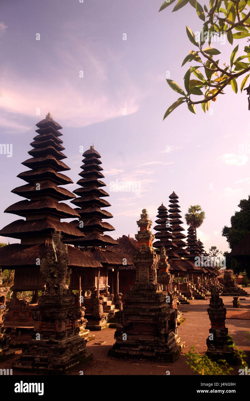 Indonesia, Bali, island, Mengwi, Pura Taman Ayun, temple, culture, architecture, pagodas, Stock Photo