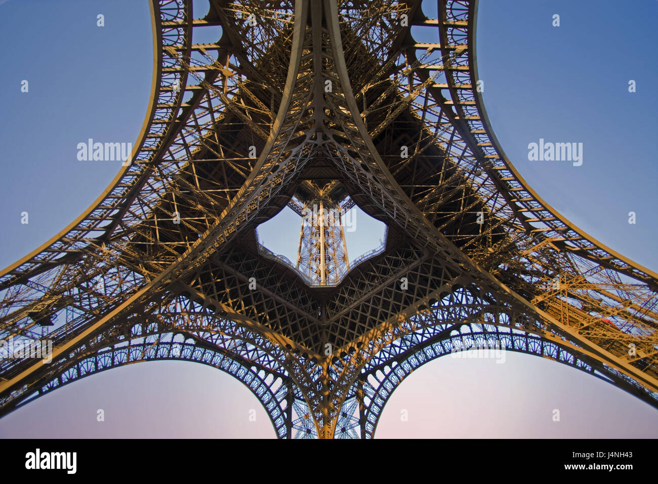 France, Paris, Eiffel Tower, detail, Stock Photo